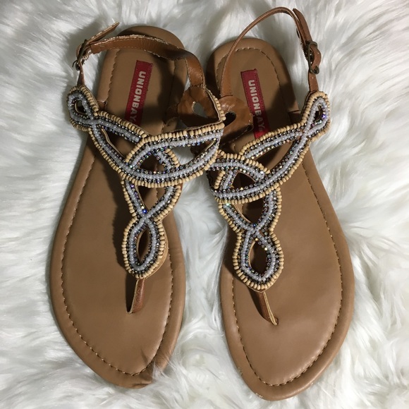 Union Bay Beaded Shell Strap Sandal - Picture 2 of 8